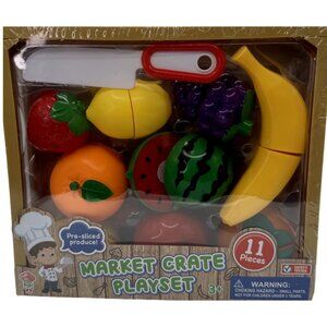 Market Crate Fruit Playset- 11Pcs